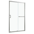Single Sliding Bypass Shower Door Tempered Glass Enclosure