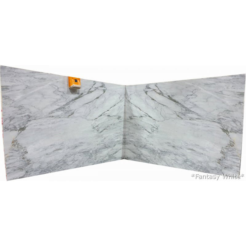 Fantasy White Bookmatching Marble Slabs Polished - Livfloors Collection