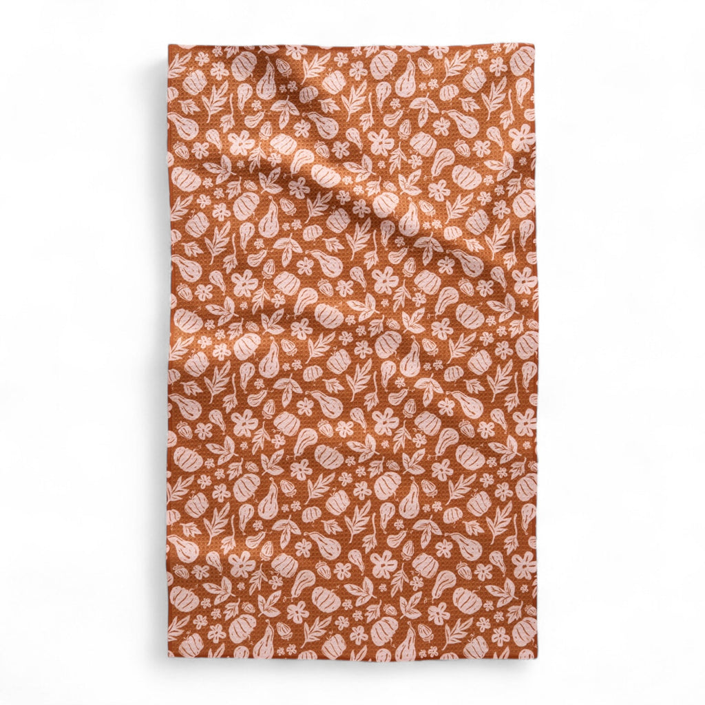 Farm Harvesting Days Geometry Tea Towel