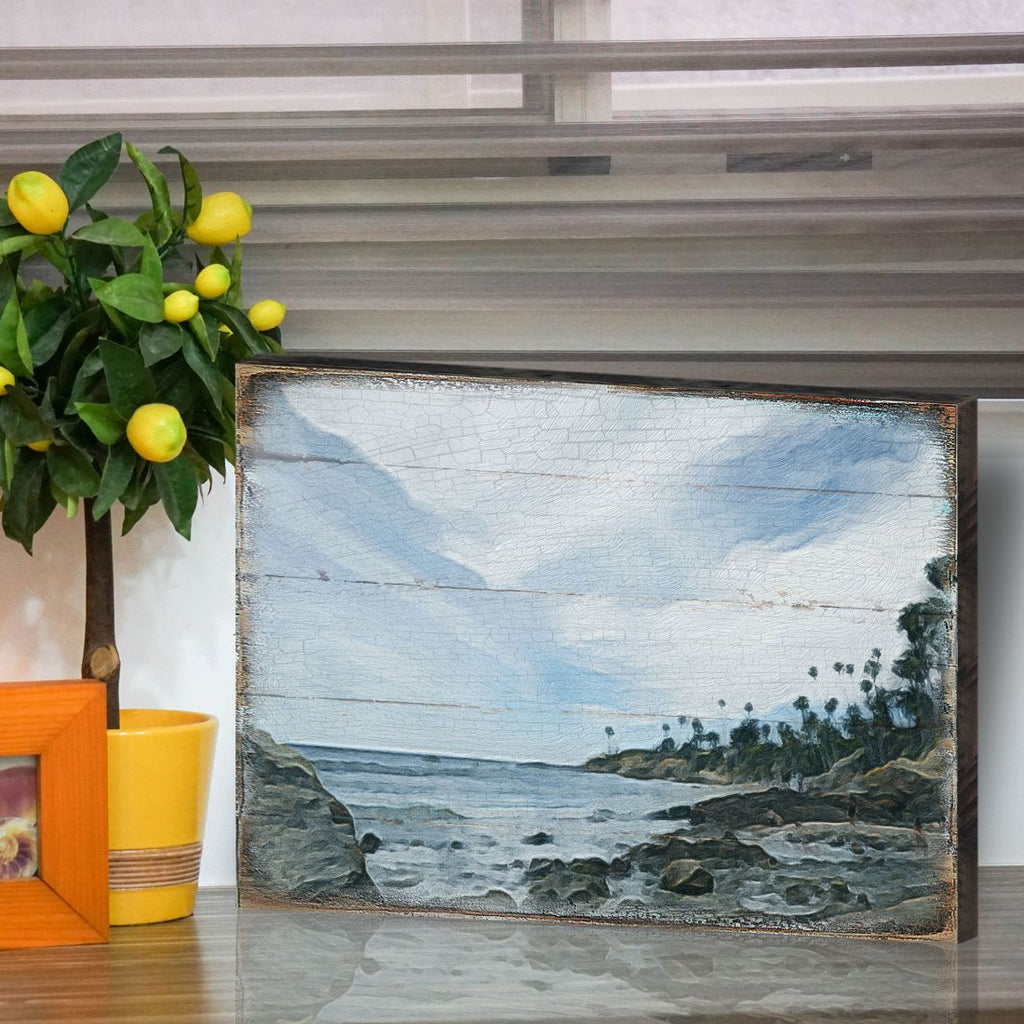 Surfer Wooden Coastal Wall Art by Nature Wonders - Coastal Sea-Life Decor - 84578B