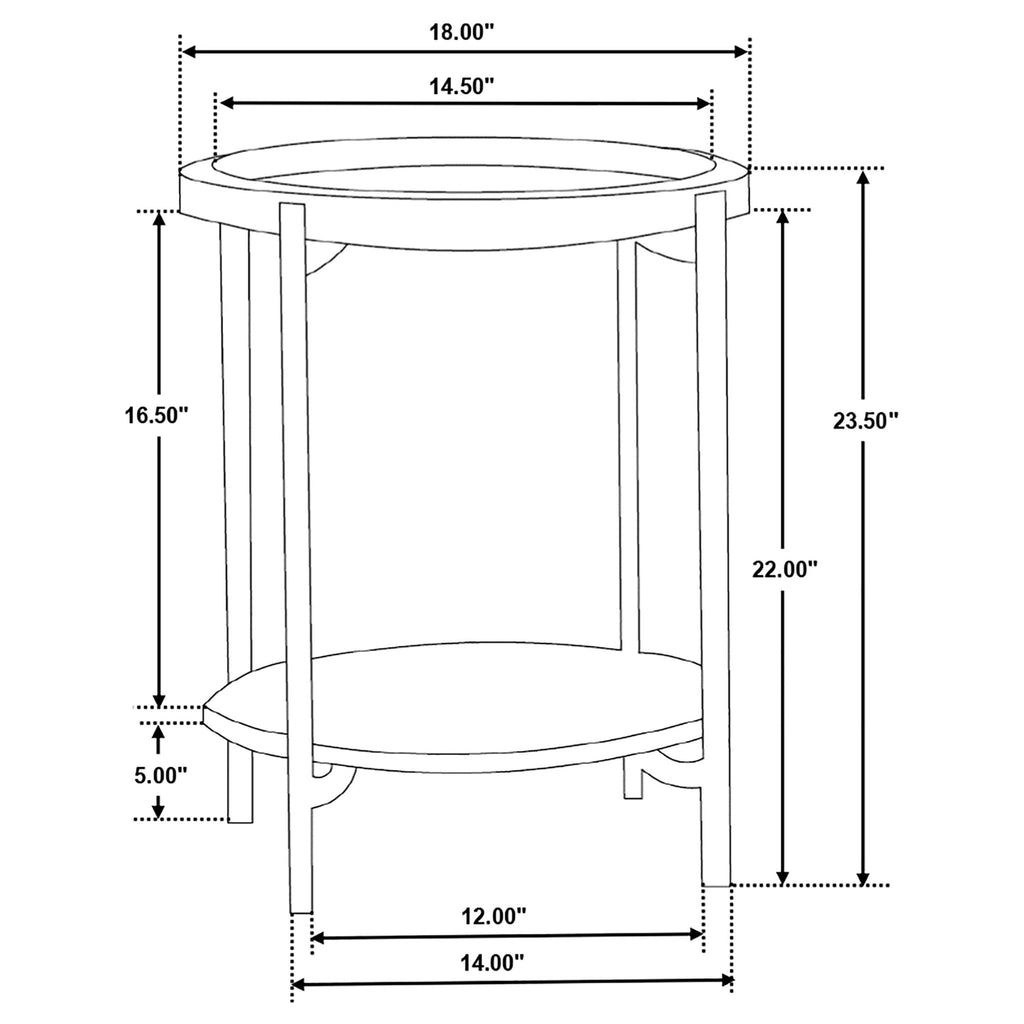 Cowper - Round End Table - Natural