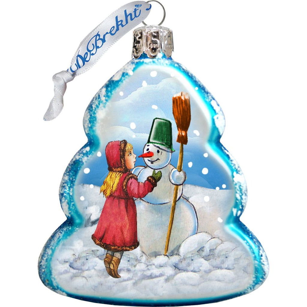 Winter Fun Mercury Glass Ornaments Set of 3 by G. DeBrekht - Christmas Decor - 770129S3