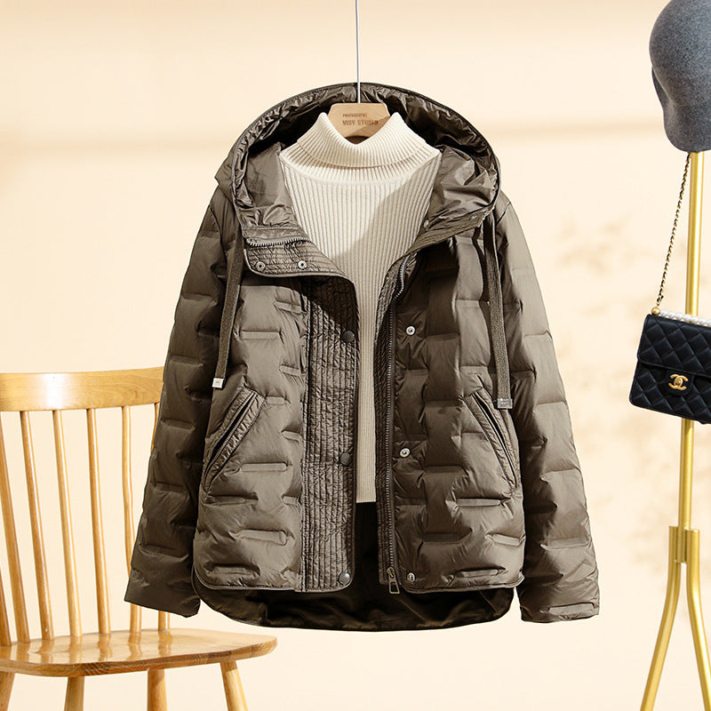 Lightweight Luxury Thickened White Duck Down Jacket