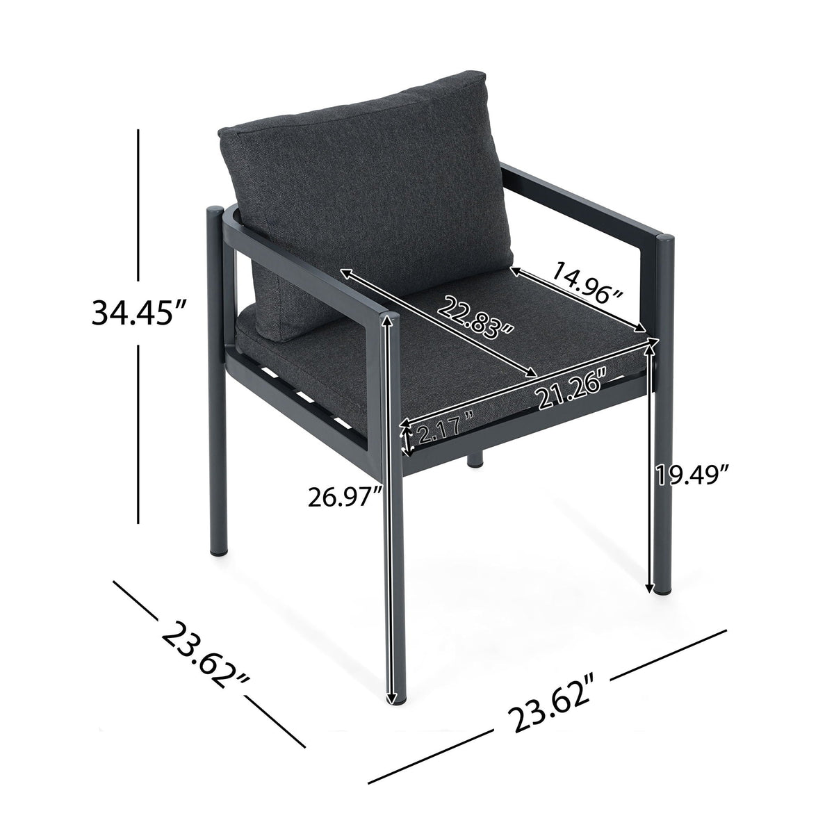 All-Weather Outdoor Dining Chair (Set of 2)