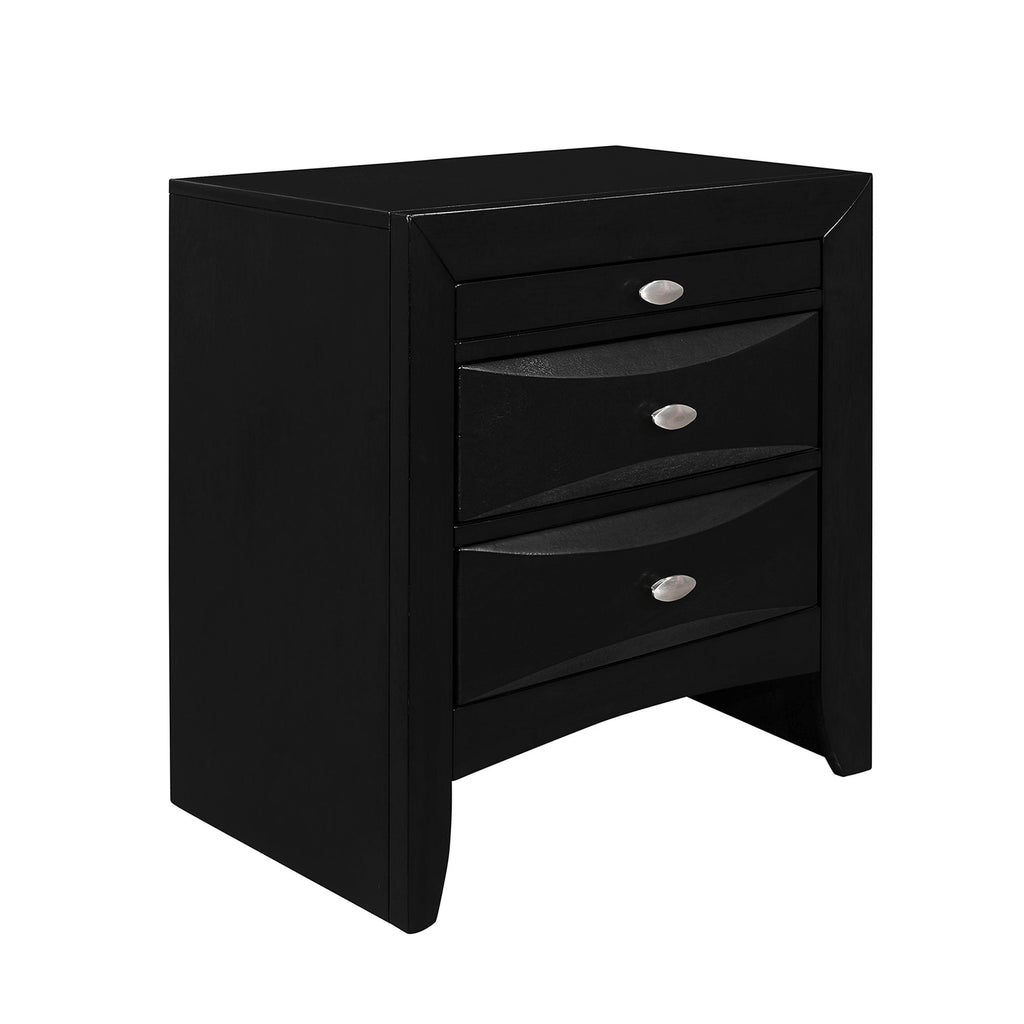 Lucille - 5 Piece Bedroom Set With Storage Drawers And Bookcase Headboard