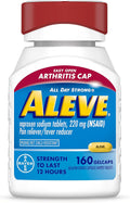 Gelcaps with Easy Open Arthritis Cap, Naproxen Sodium, Medication for Arthritis Pain, 160 Count