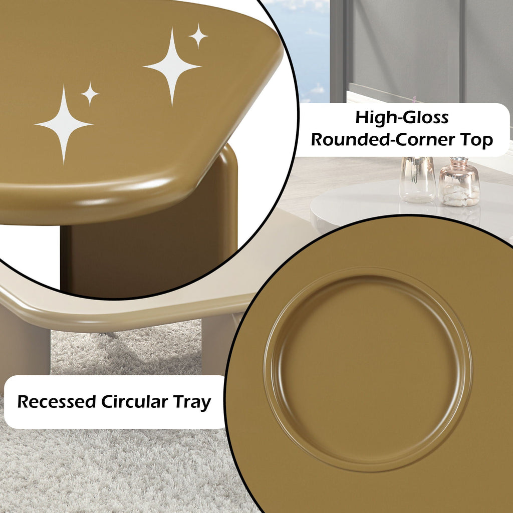 Joane - Coffee Table - Yellow Brown