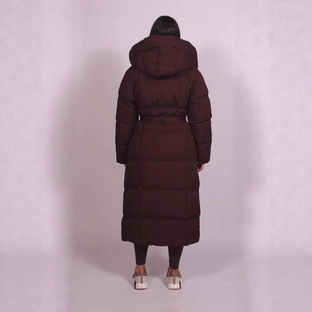 Womens Stylish Warm Coat With A Fur Collar