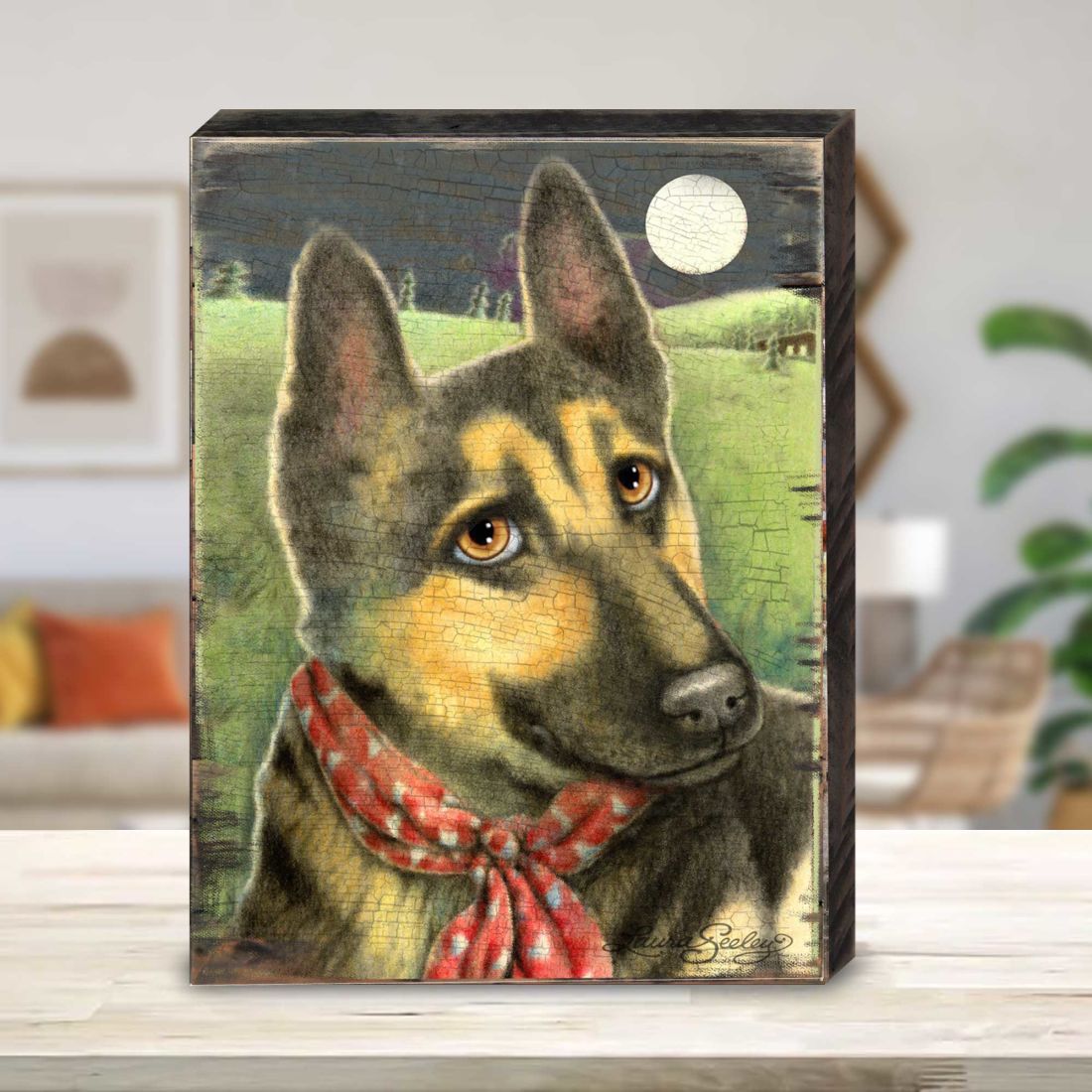 Spring Training Wooden Wall Art by Laura Seeley - Pets Dog and Cats Decor - 8511115B