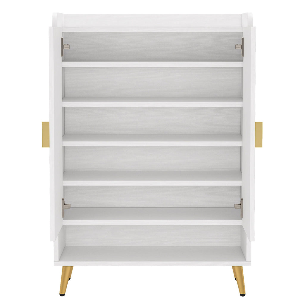 Shoe Cabinet With Doors, 7 Tier Storage Organizer