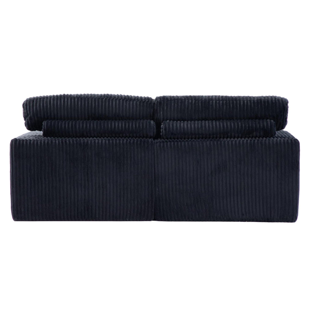 Double Chaise Lounge Chair, Oversized Upholstered Sleeper Cloud Couch
