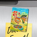 Rooster Woods Shape Refrigerator Magnets Set of 3