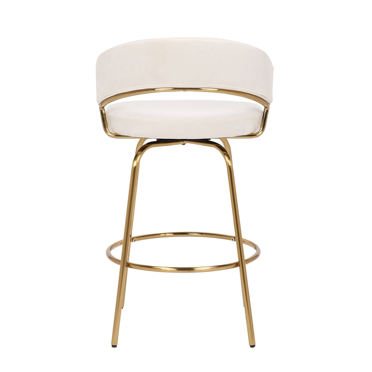 Jie - Glam Fixed Height Counter Stool (Set of 2)