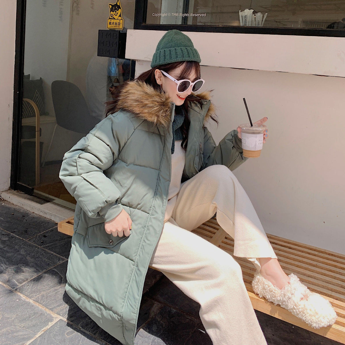 New Winter Mid-length Loose Plus-size Down Padded Jacket For Women