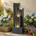 40 Inch Modern Outdoor Water Fountain