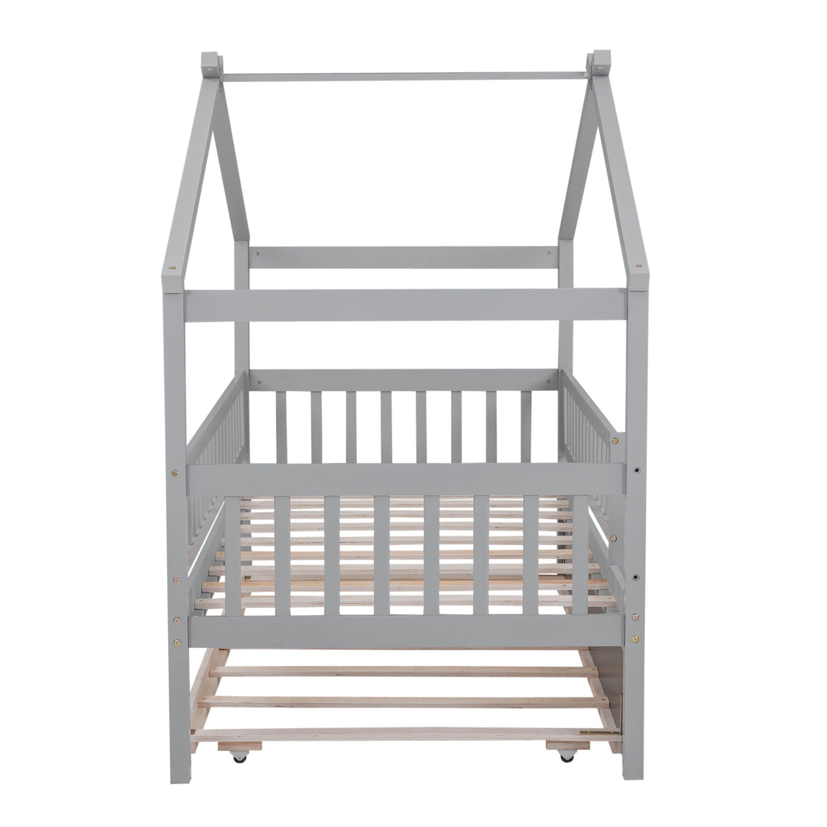 Creativity House Bed With Twin Size Trundle