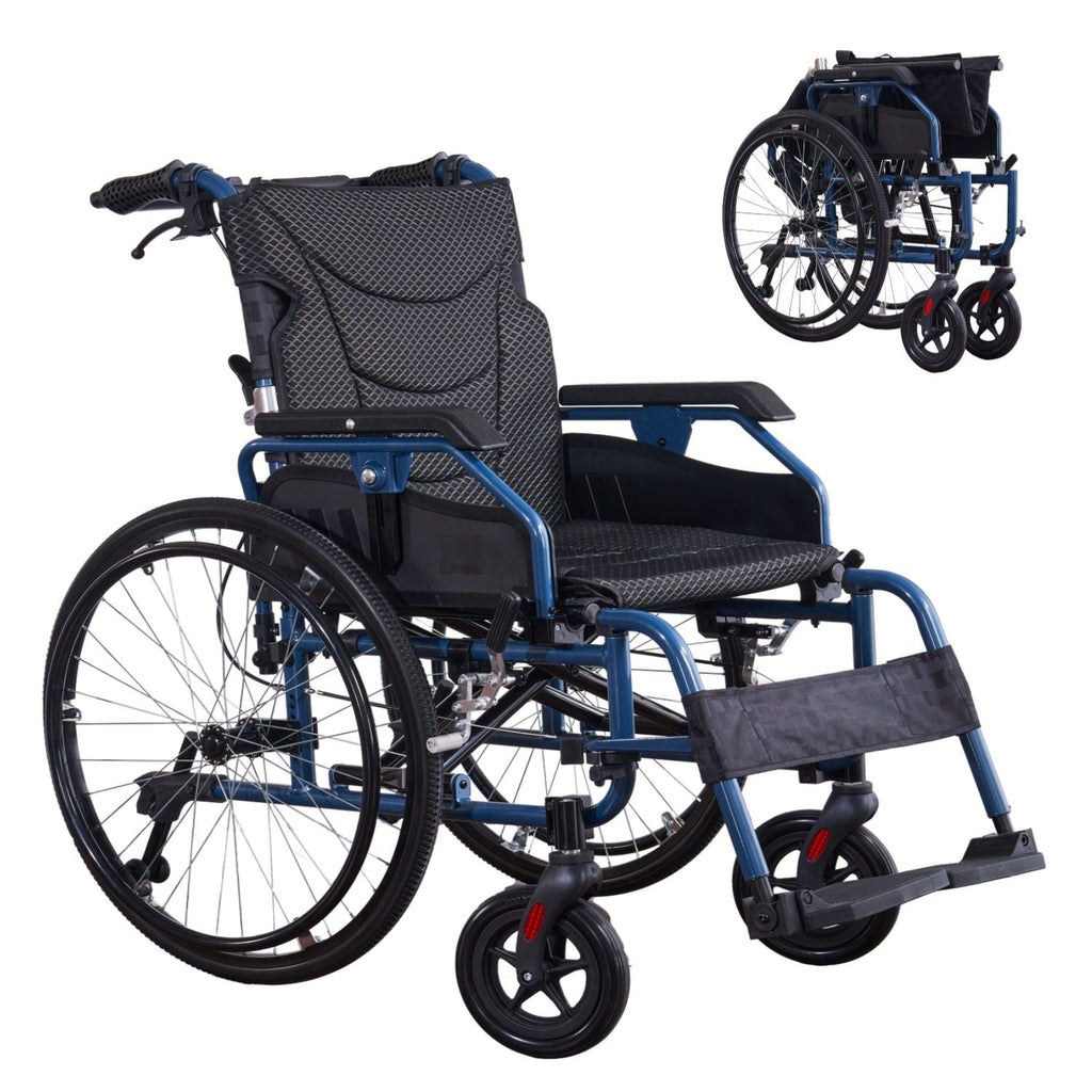 Premium Foldable Transport Wheelchair for Adults
