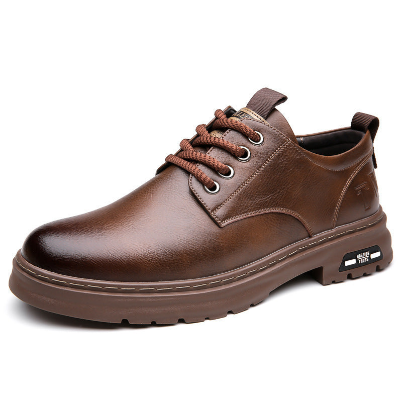 Retro Outdoor Men's Shoes Big Toe Casual Leather Shoes