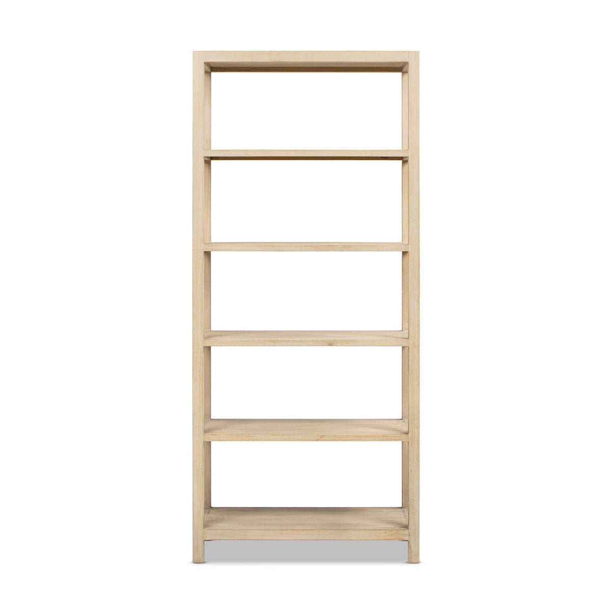 Ellis 71' Reclaimed Wood 5-Shelf Open Frame Bookcase