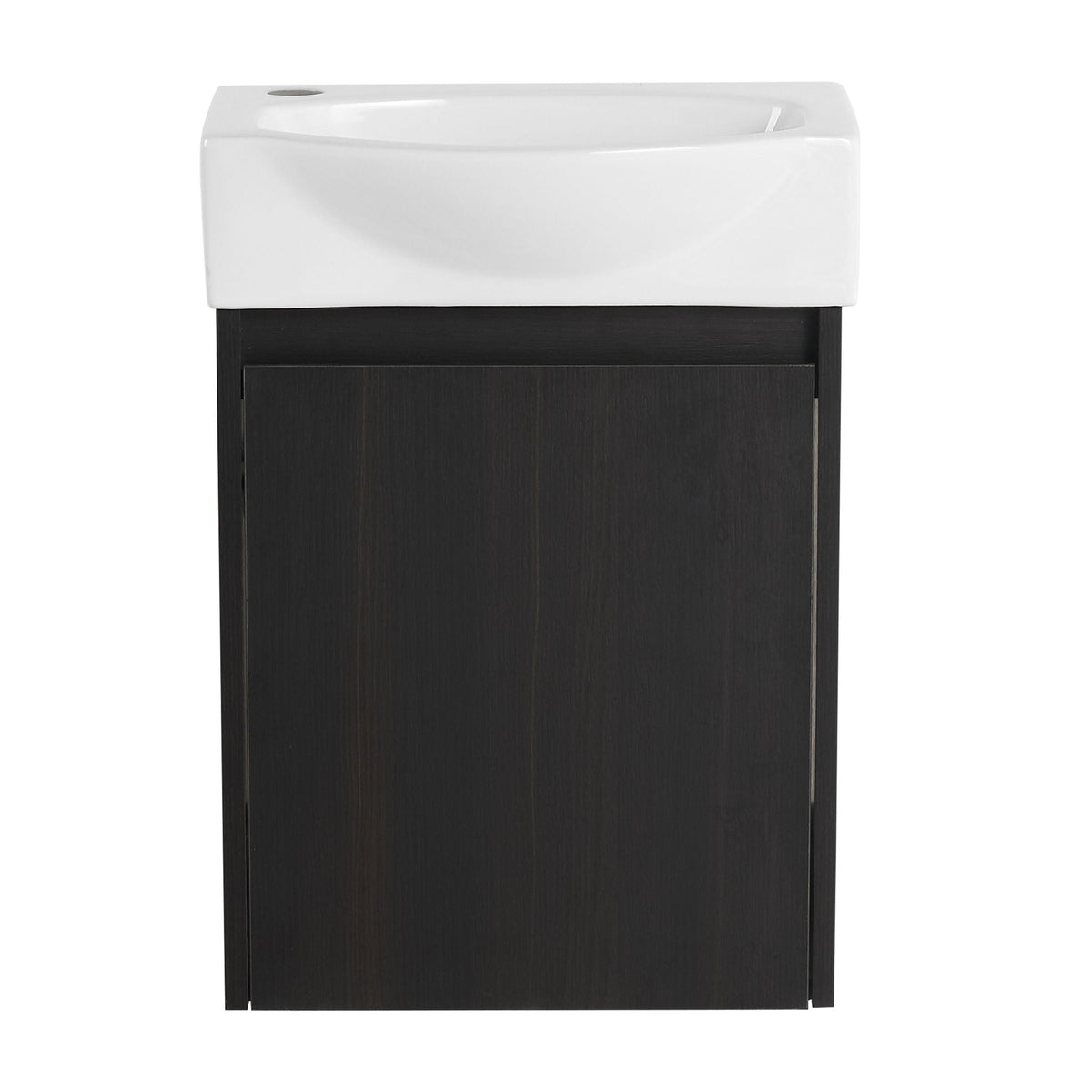 Modern Bathroom Vanity With Ceramic Basin, Wall Mounted Floating Sink Combo, Storage Cabinet