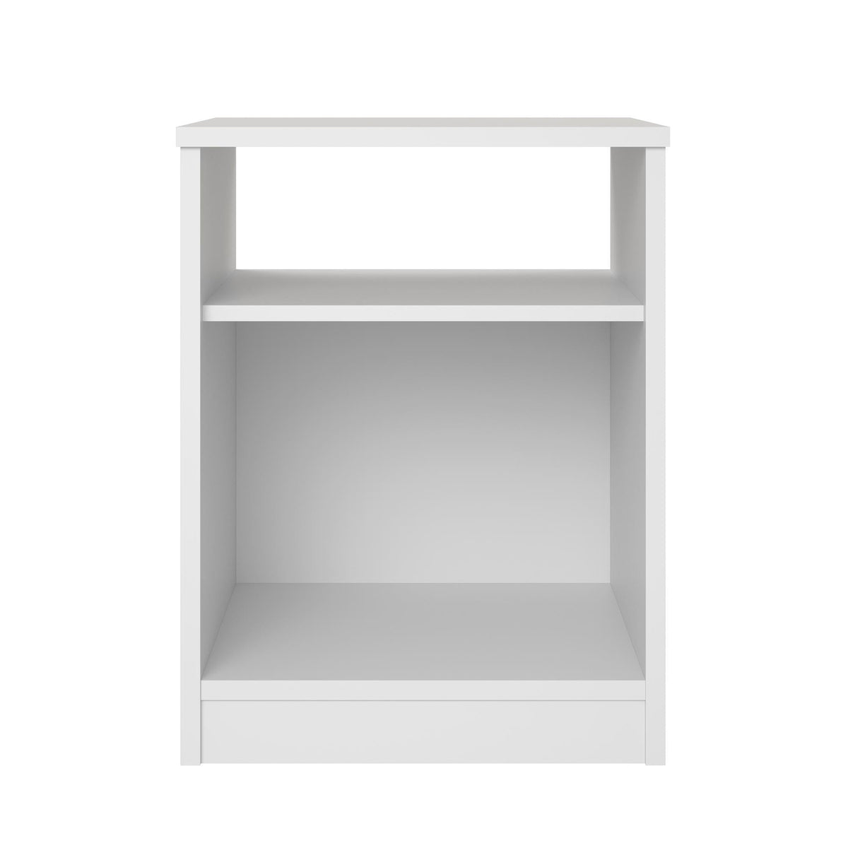 Open Shelf Nightstand - White