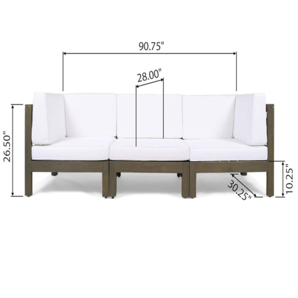 Oana - 3 Piece Sofa Set With Water Resistant Cushions
