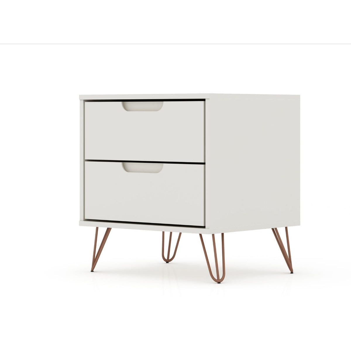 Rockefeller - Nightstand With 2 Drawers - Off White