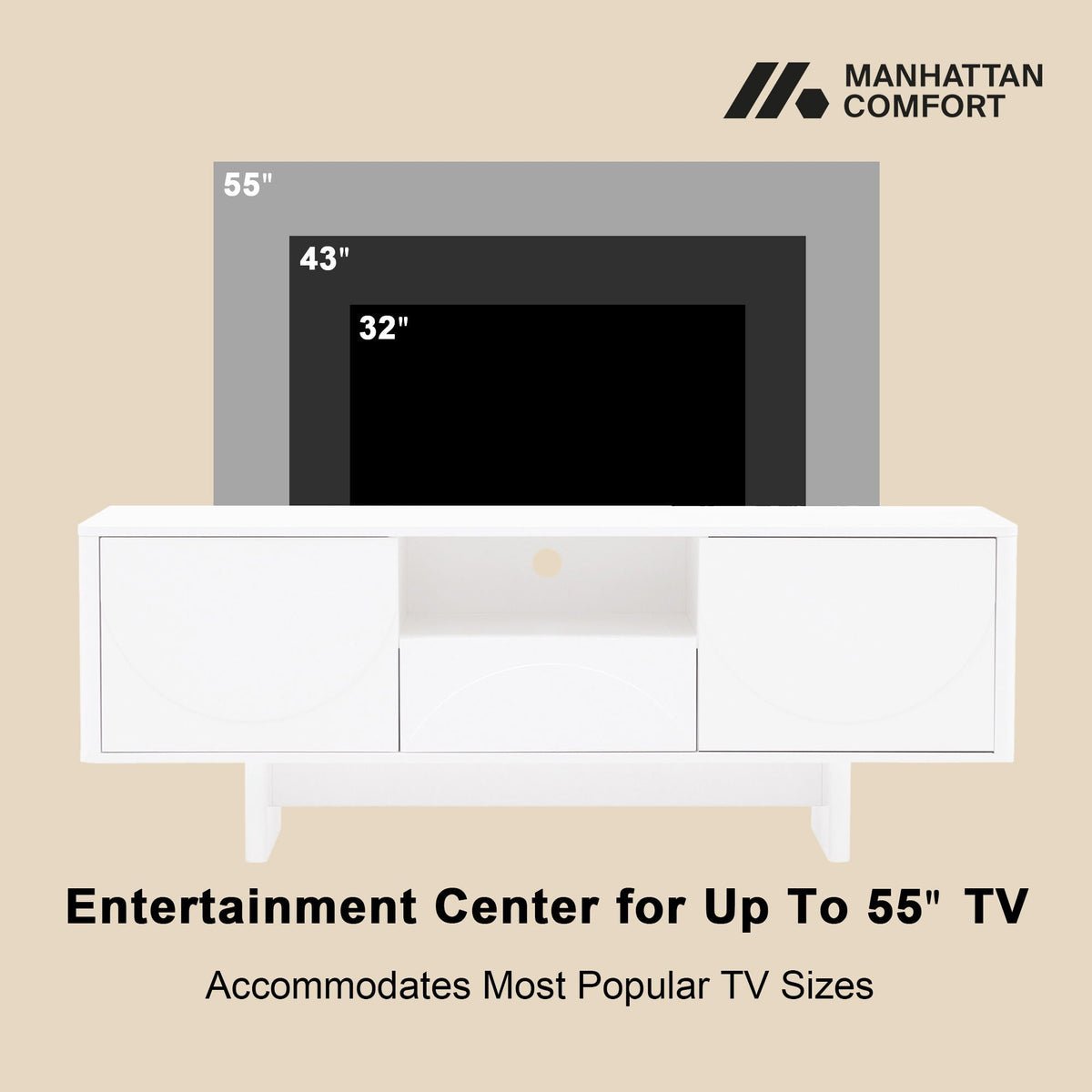 Ella - TV Stand With Adjustable Shelves
