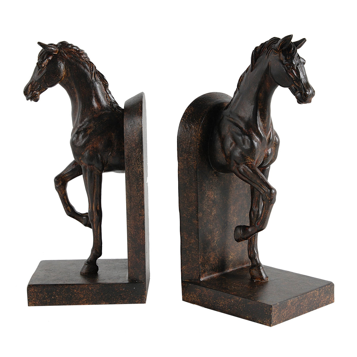 S/2 5x4x10.5' Trotting Horse Bookends