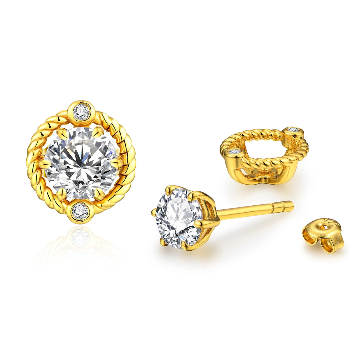 Fashion D Color Moissanite Earrings Real 925 Sterling Silver Passed the Diamond Tester Earrings for Women for Gilft New