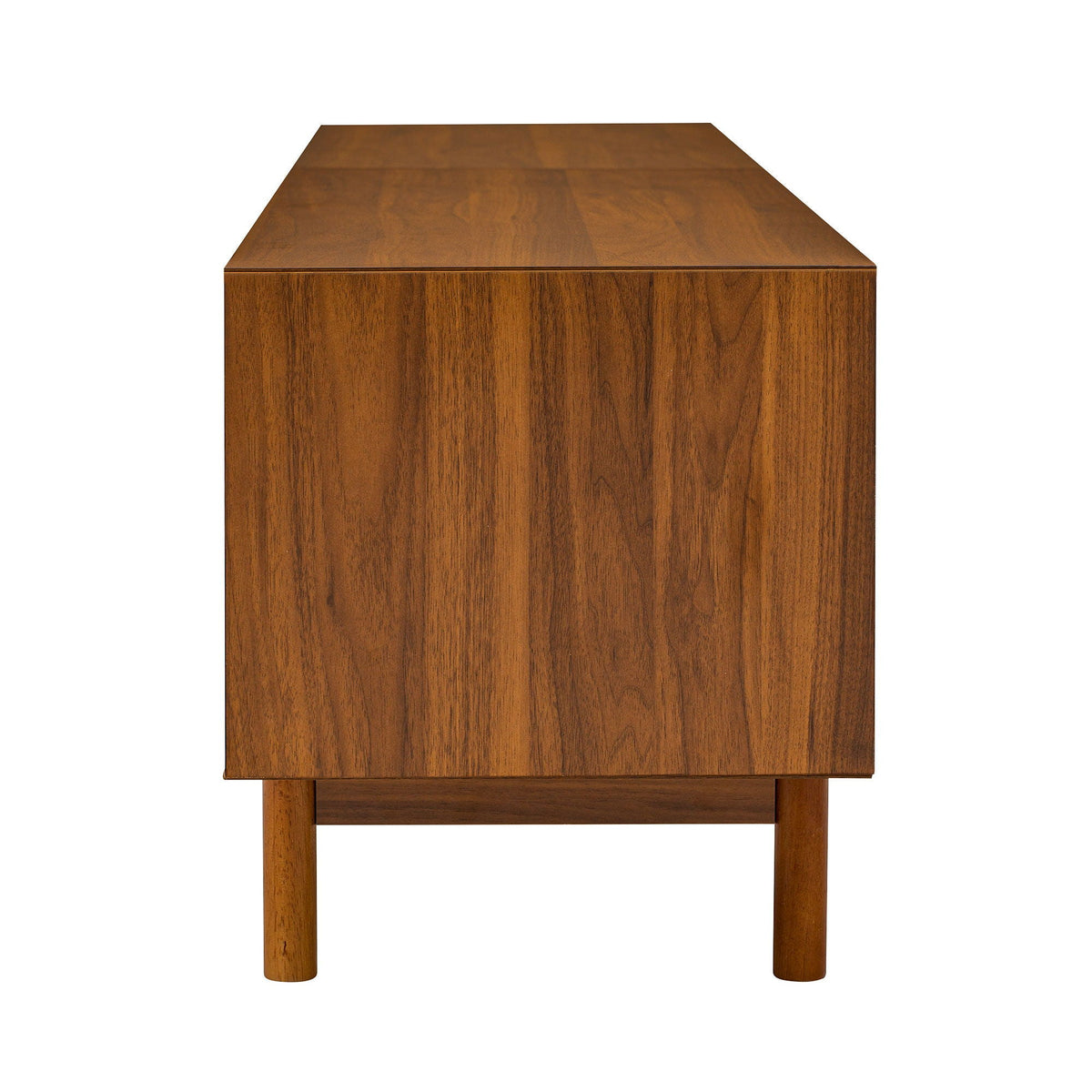 TV Stand For TVs Up To 85", Media Console With 2 Drawers - Walnut