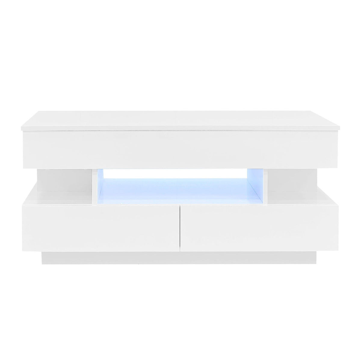 Multi Functional Lift Top Coffee Table With 2 Drawers