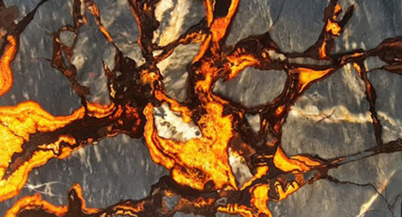 Fire Fantastico Gray Bookmatching Marble Slabs Polished - Livfloors Collection