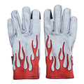 Red Flame White Gloves