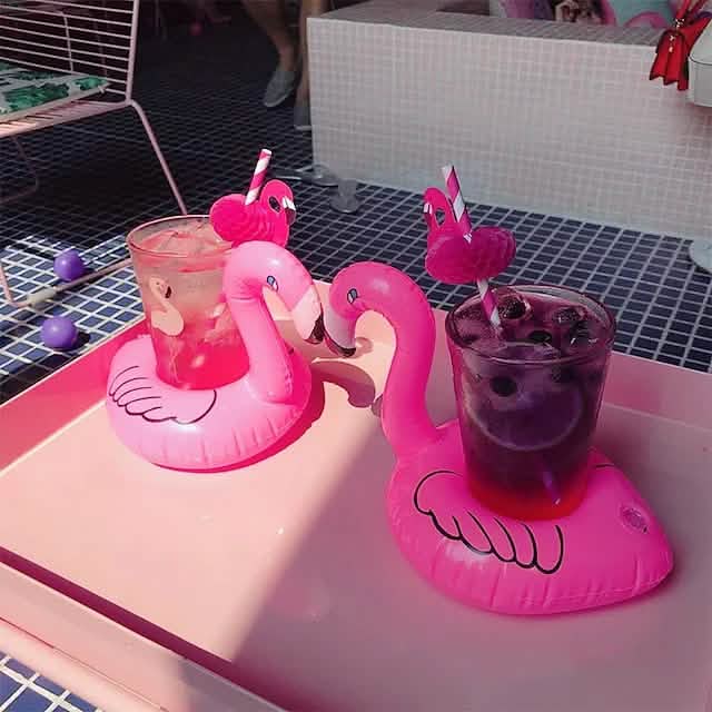 Flamingo Party Floating Sparkling Drink Cup