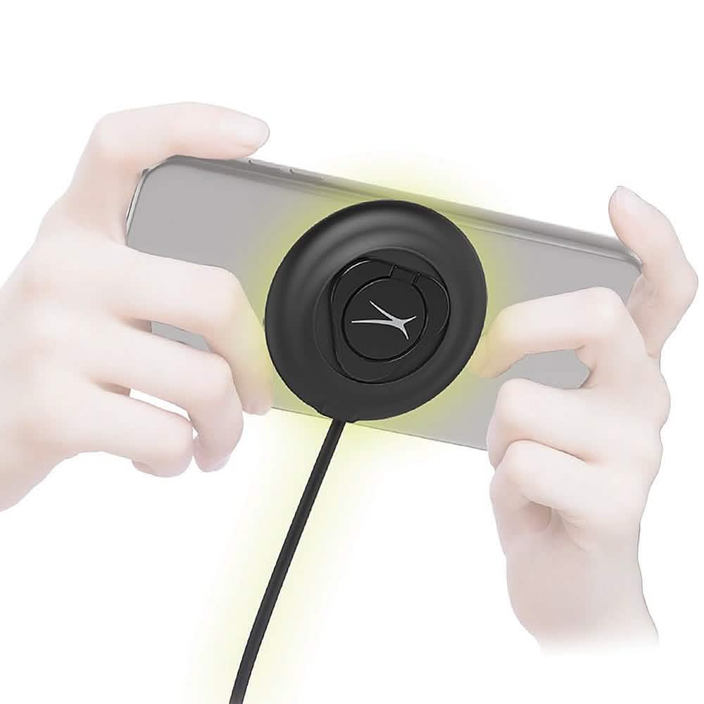 Free Play Qi Suction Grip Charging Pad with Ring Stand