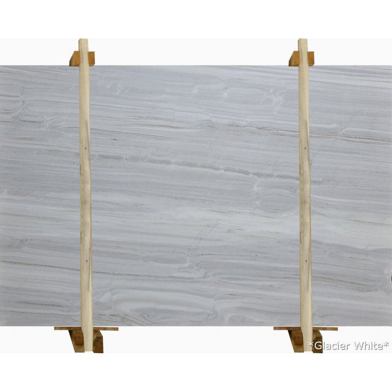 Glacier White Vein-cut Bookmatching Marble Slabs Polished - Livfloors Collection