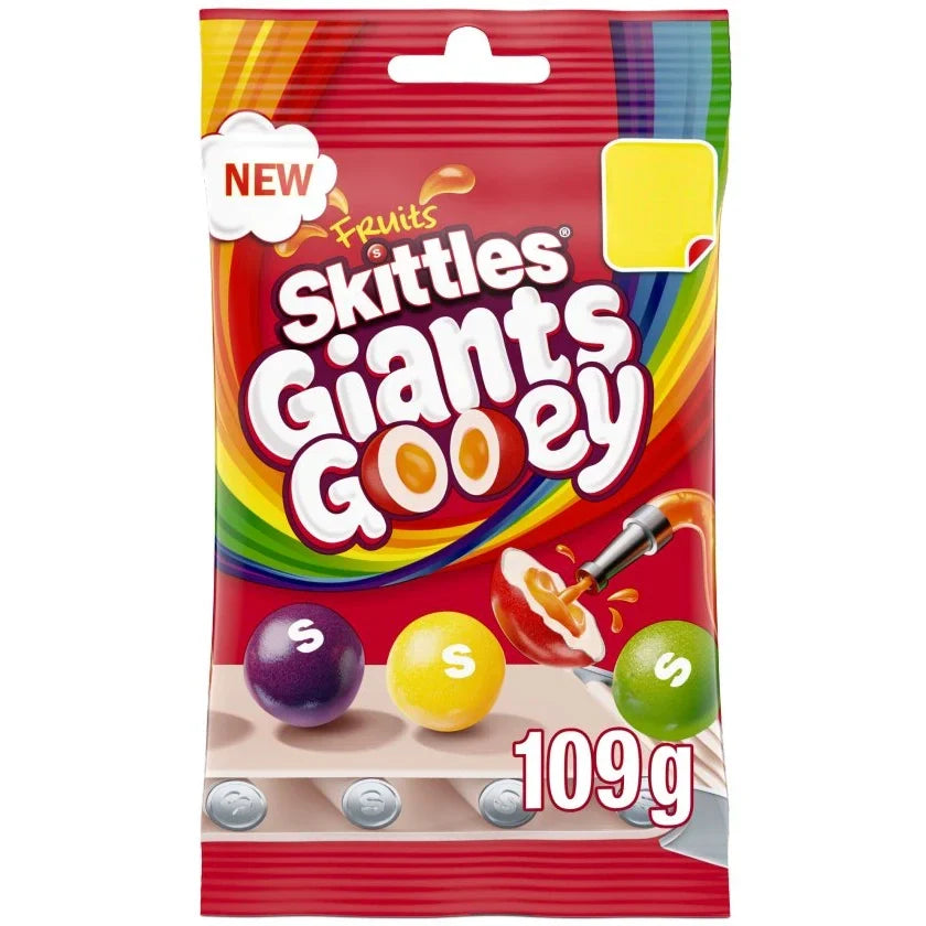 Skittles Giants Gooey (109g) (UK) 6-pack