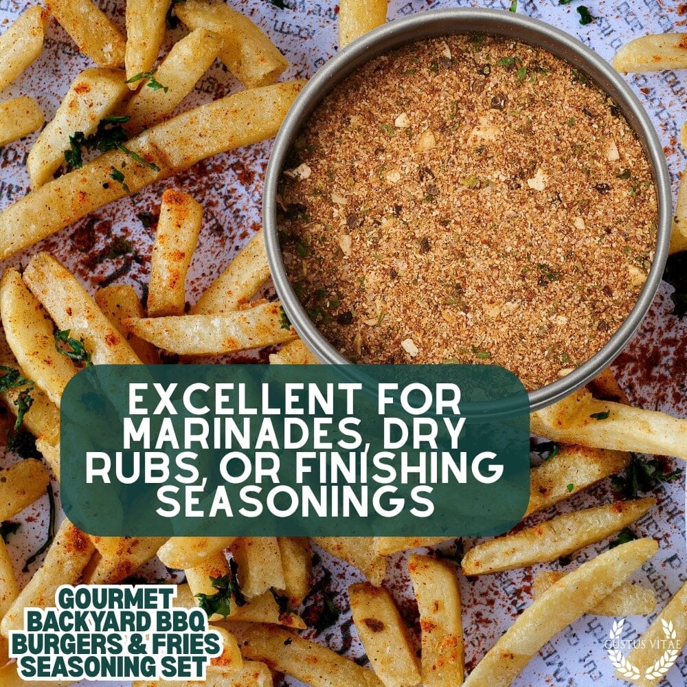 Gourmet Backyard BBQ Burgers & Fries Seasoning Set - Six Pack