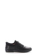 Black Perforated-Toe Leather Sneakers for Men | Wessi