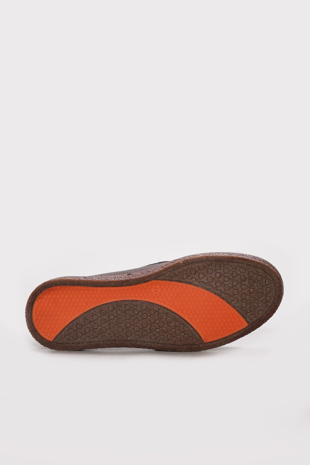 Dark Brown Textured Leather Lace-Up Casual Shoes for Men | Wessi