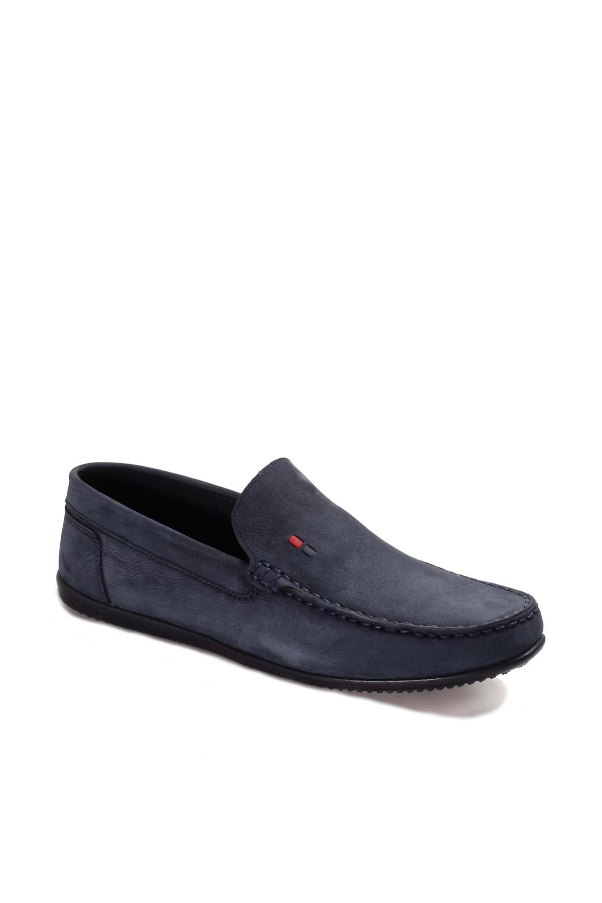 Navy Blue Loafers-Wessi