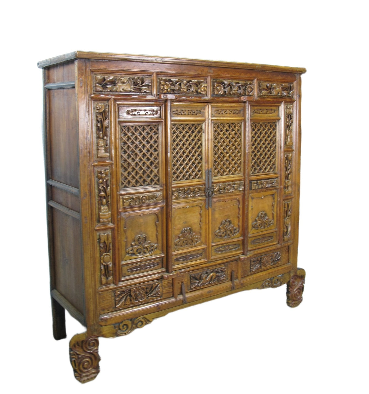 Hand Carved Chinese Antique Cabinet
