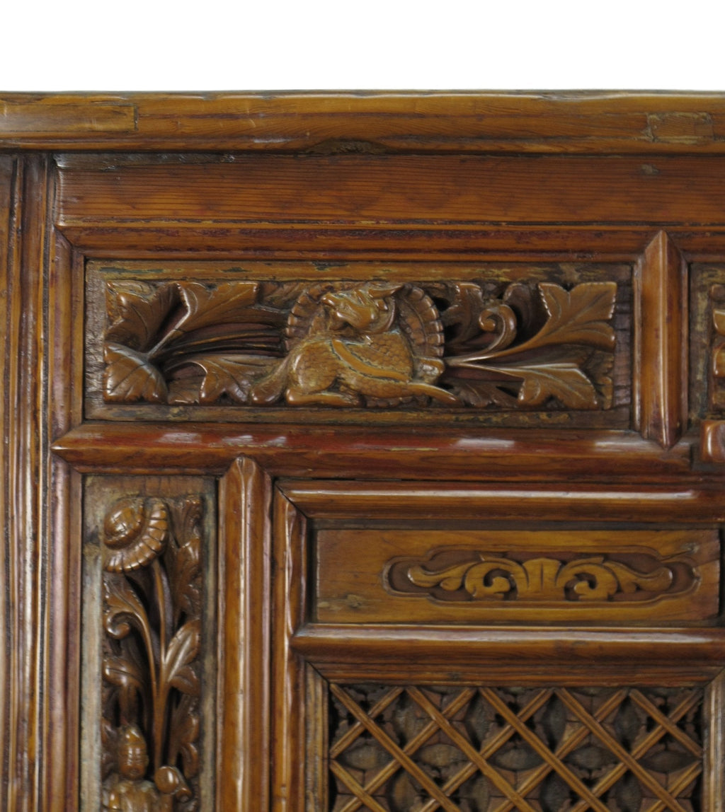 Hand Carved Chinese Antique Cabinet