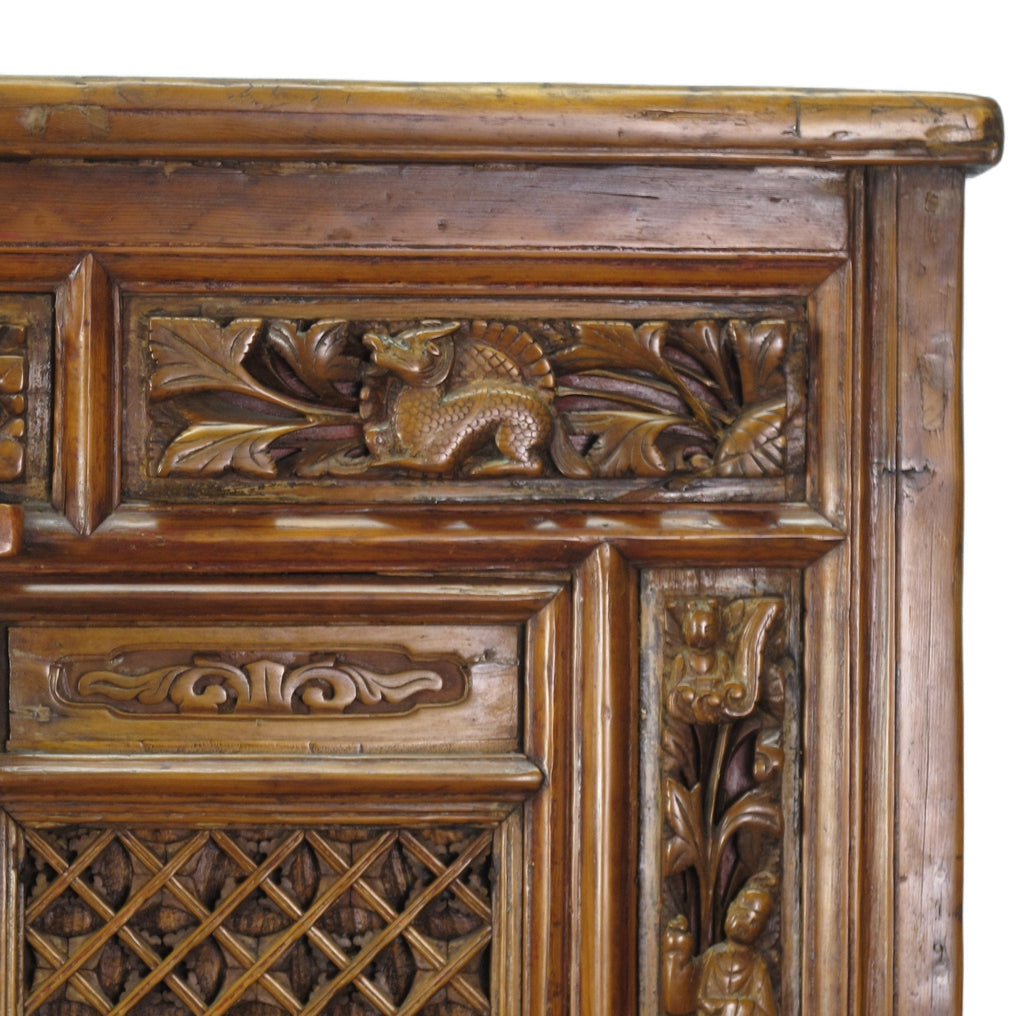 Hand Carved Chinese Antique Cabinet