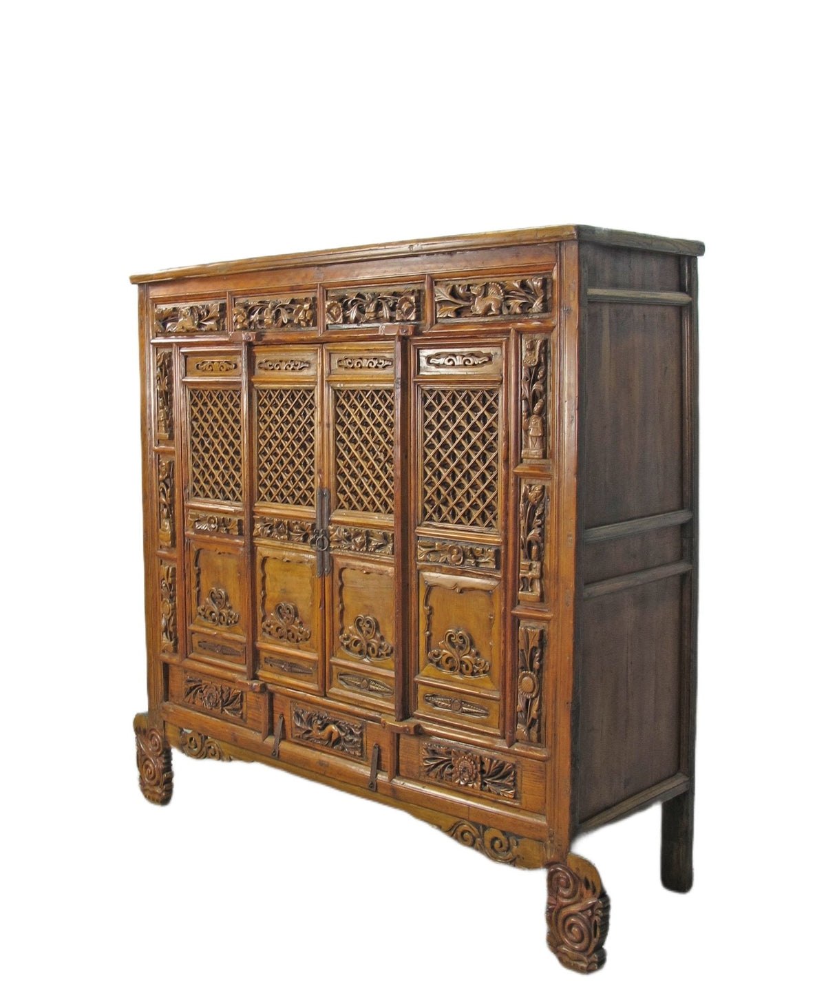 Hand Carved Chinese Antique Cabinet