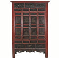 Hand Painted 80" Inch Tall Antique Chinese Cabinet