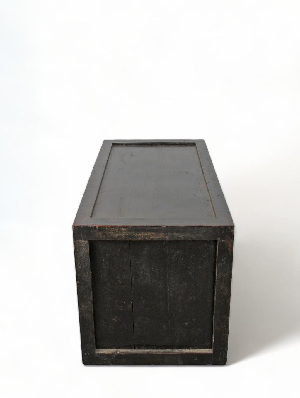 Hand Painted Black Vintage Chinese Chinoiserie-Style Cabinet 2