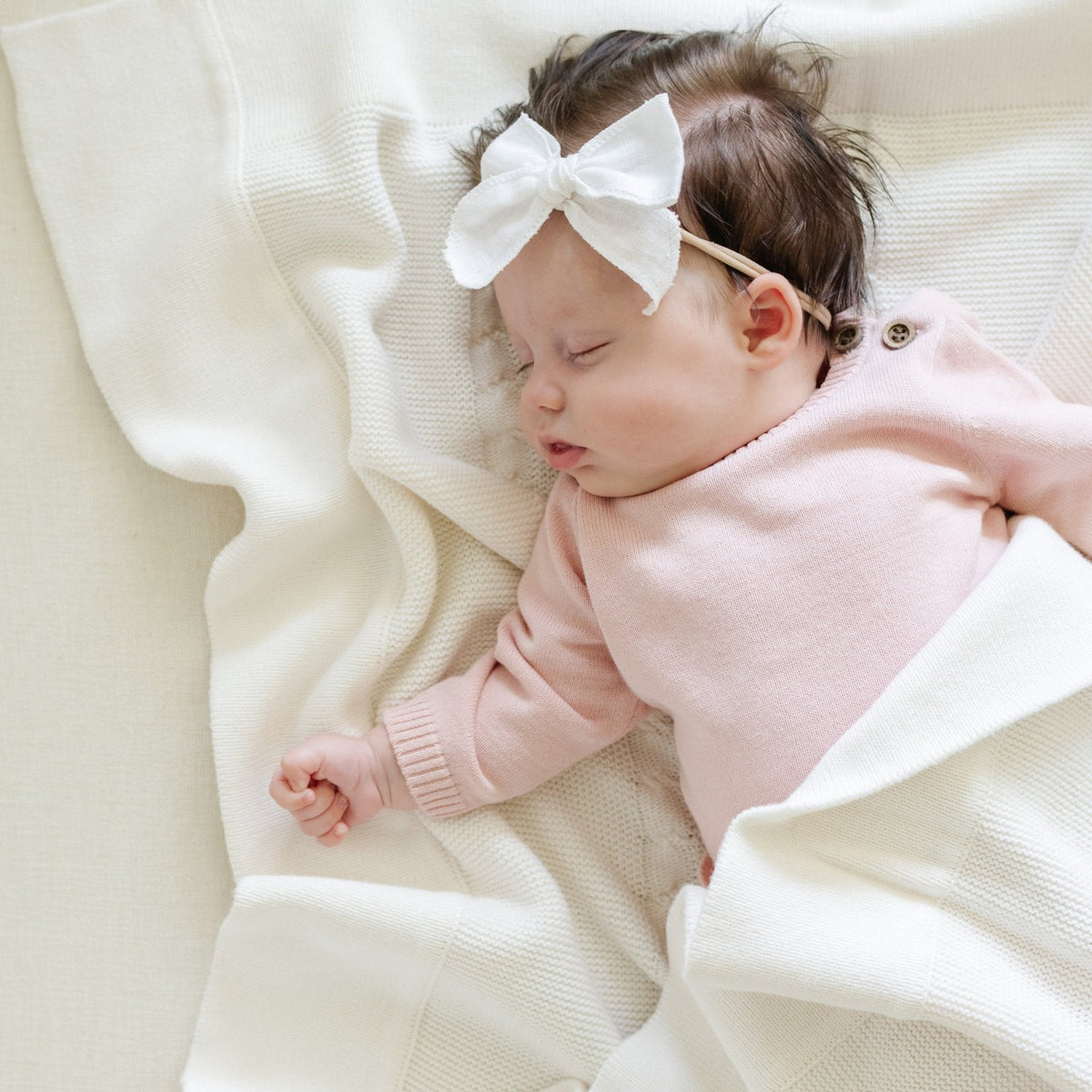 Heirloom Cotton Knit Receiving Blankets