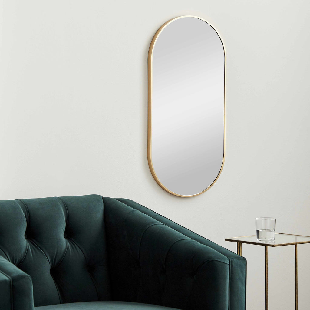 Hagenburg Gold Iron Frame Mirror